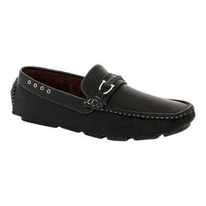 Franco Vanucci Men's Versatile Styles Faux Leather Black Driving Shoes Size 11.5
